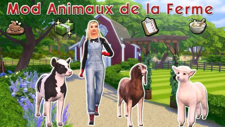 Les Sims 4 : mod animaux de la ferme