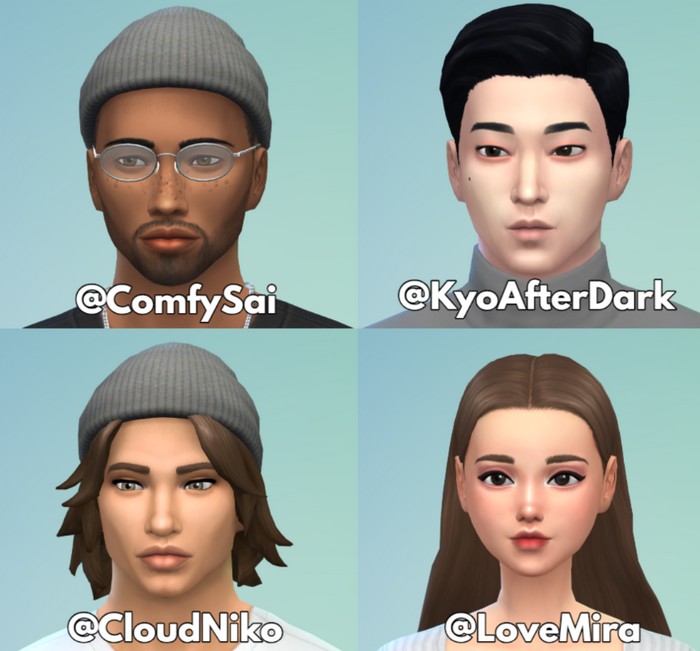 4 nouveaux streameurs mod sims 4