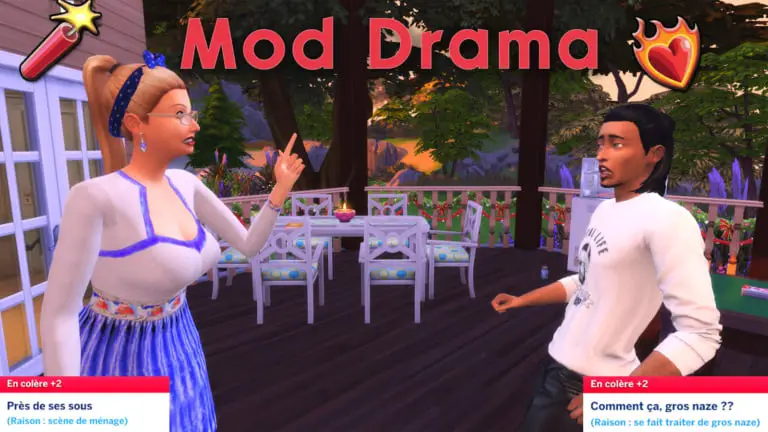 Insultes, scènes de ménage, tromperies…du drama dans les Sims 4 !