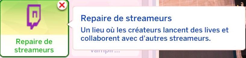 Repaire de streameurs mod sims 4