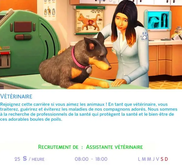 Carriere_Veterinaire_Sims4