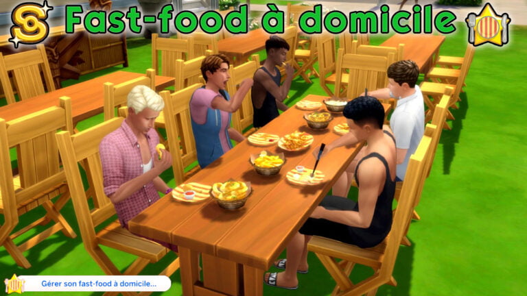 Mod fast-food et restaurant à domicile pour les Sims 4