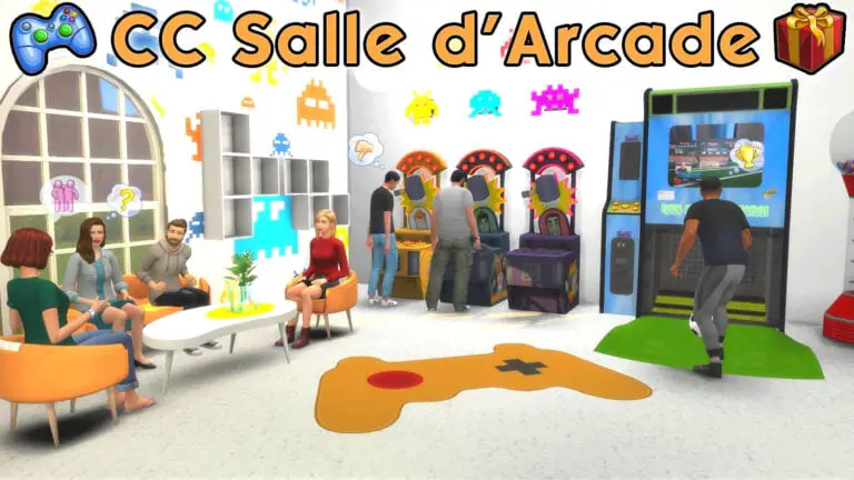Une salle d’arcade fonctionnelle pour vos Sims !