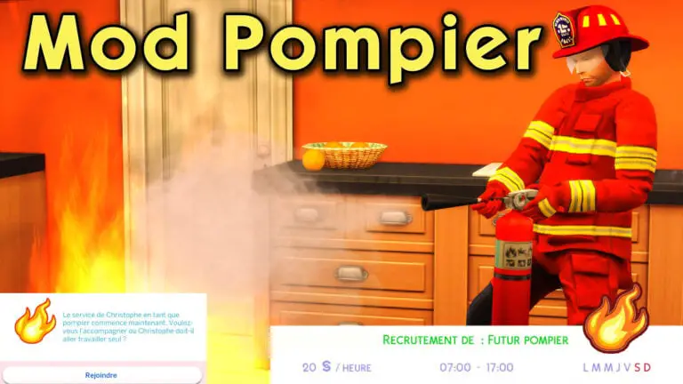 Une carrière active de pompier pour vos Sims !