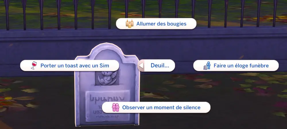 Interactions tombe bébé Sims 4 mod accouchement