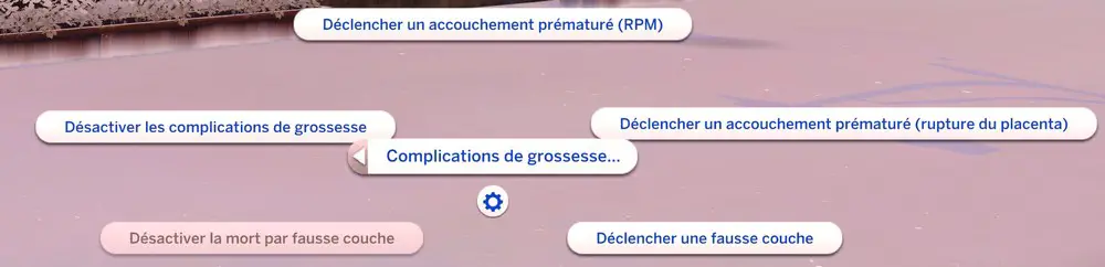 Menu complications de grossesse mod accouchement Pandasama