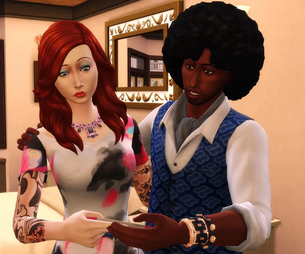 Vérification test grossesse Sims 4