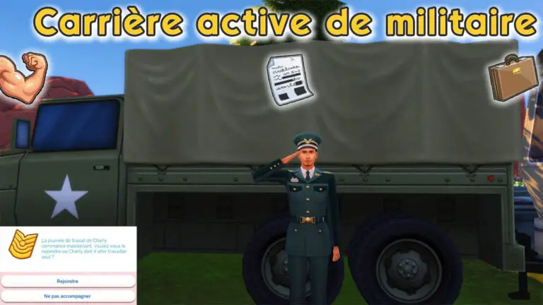 Une carrière militaire active pour vos Sims !