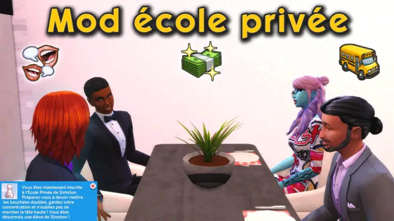 Mod école privée pour les Sims 4