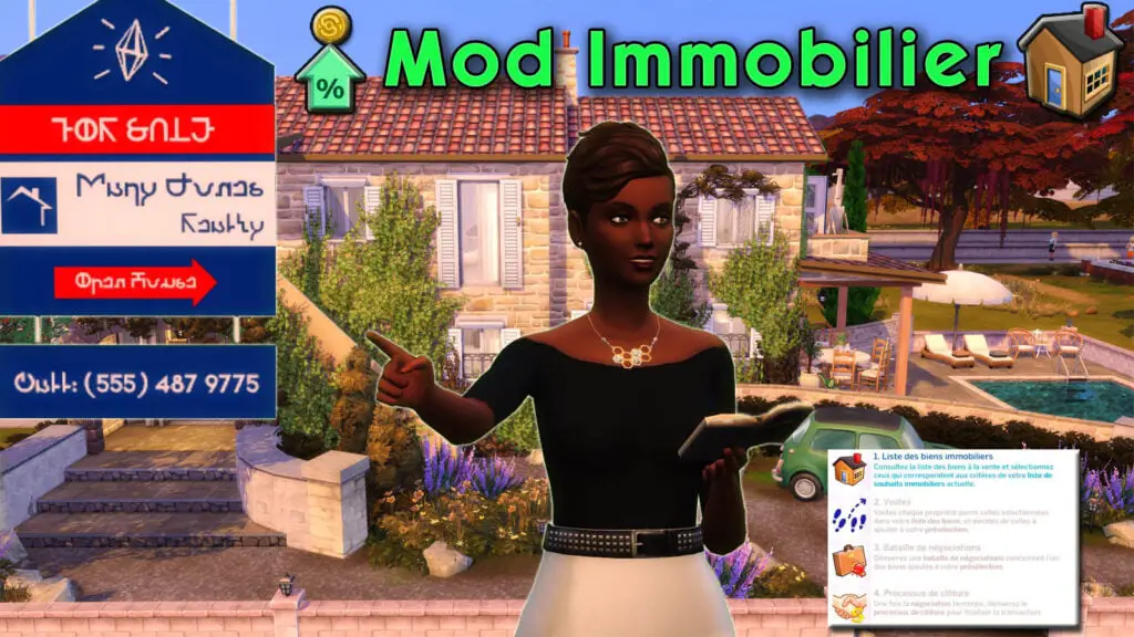Mod immobilier réaliste Sims4 Simrealist