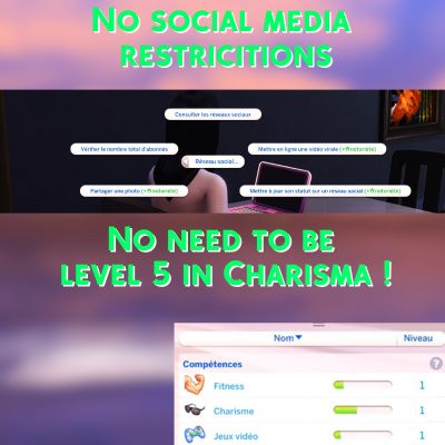 No social media restictions