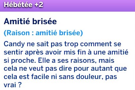 Amitié brisée