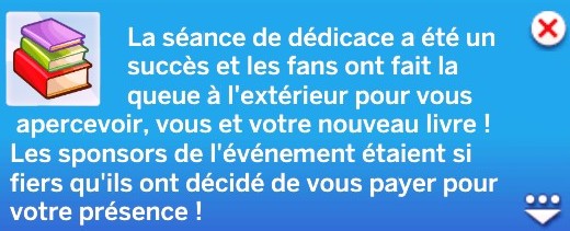 Notif séance de dédicace