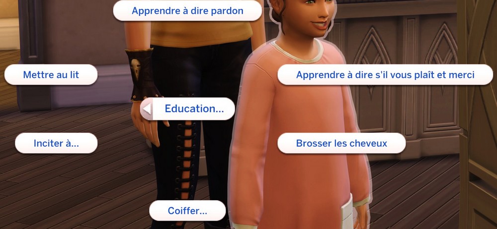 Menu education coiffer brosser cheveux enfant
