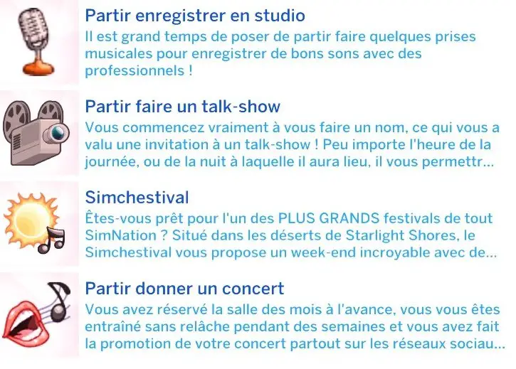 Activités artiste musical indépendant partie 2