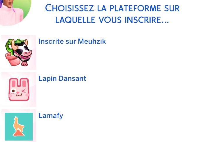 Choix plateforme musicale mod world tour sims 4