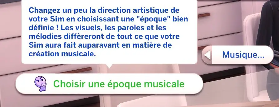 Interaction choisir époque musicale