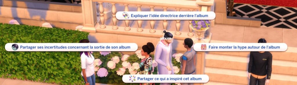 Interactions sociales album evenement sortie