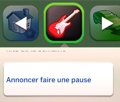 Téléphone annoncer pause