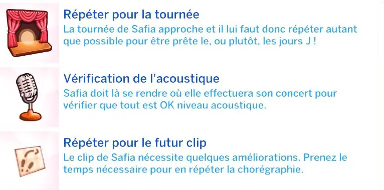 Types de répétitions