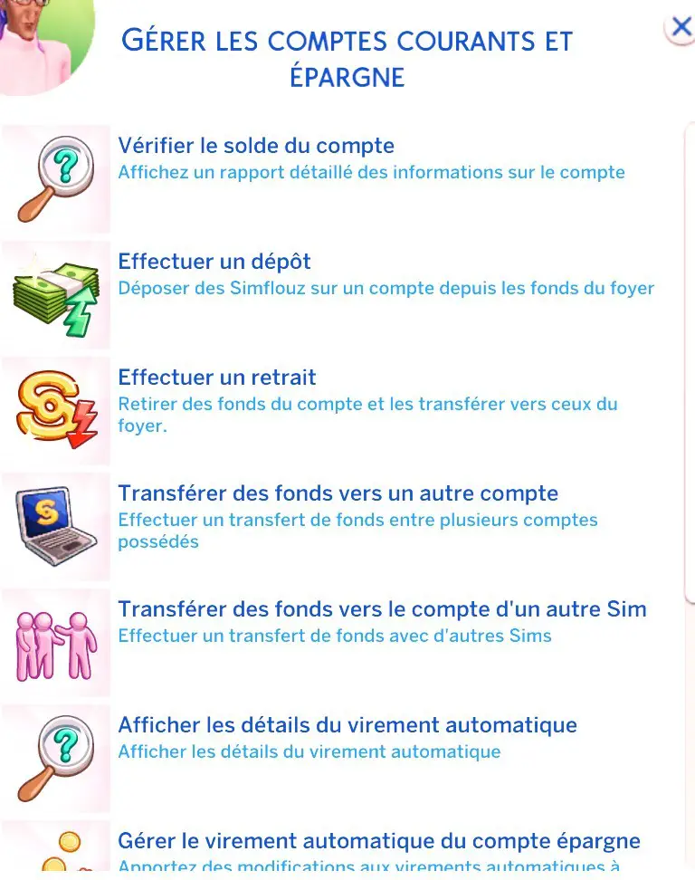 Gestion comptes courants et épargne