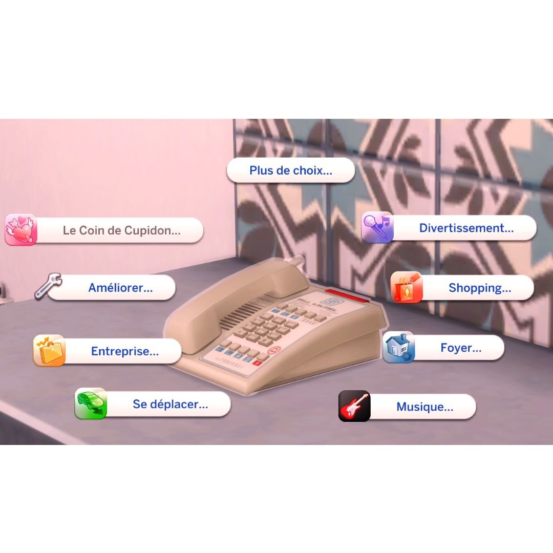 Mod téléphone Lot51 Sims 4 Homepage