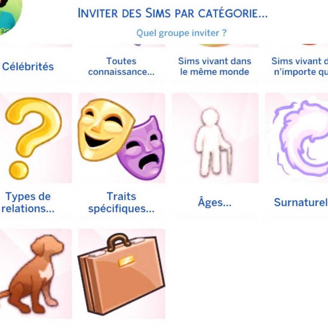 Homepage modsims4 invite sim category lumpinou