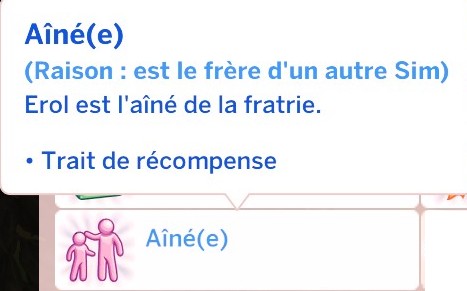 Trait ainé mod sims 4 timelines