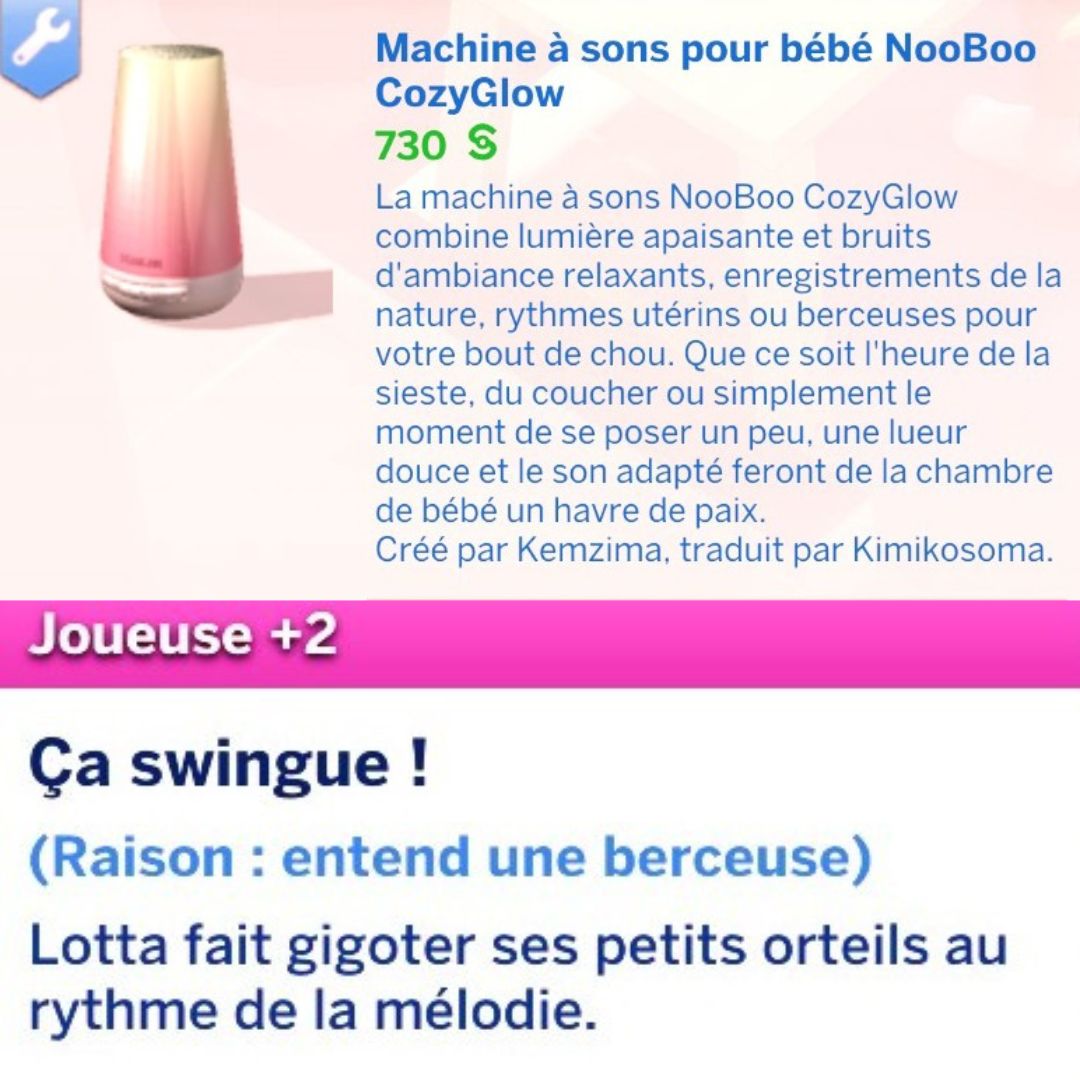 Homepage modsims4 MAJ Kemzima Babysound machine