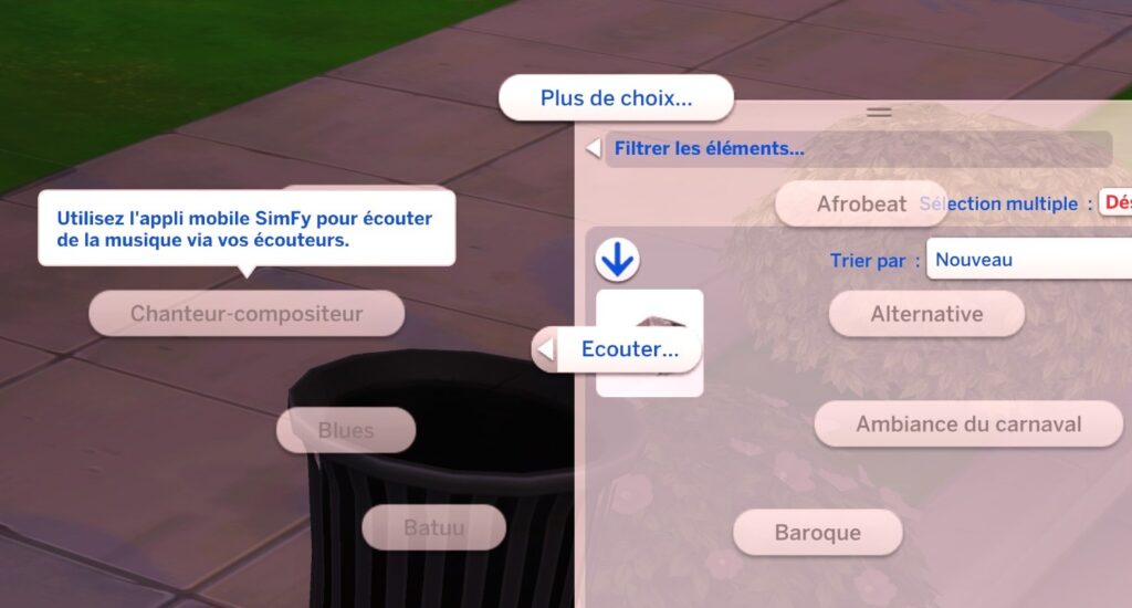 Impossible écouter musique sims 4
