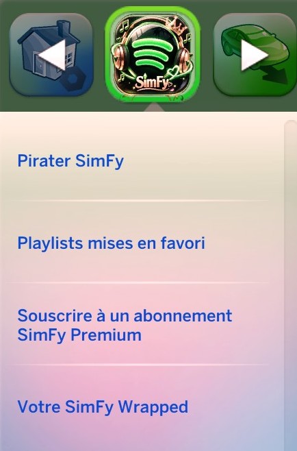 Interactions téléphone Simfy