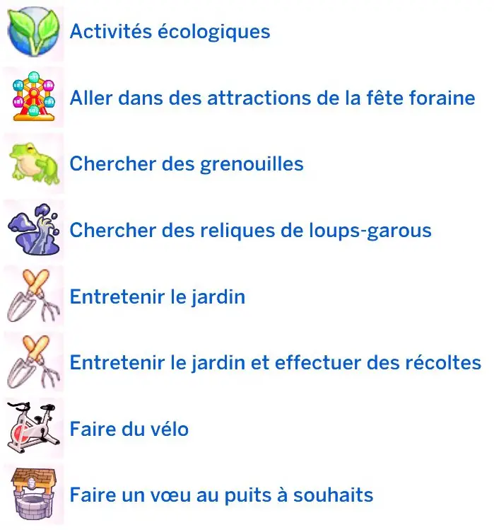 Rex activités extérieures