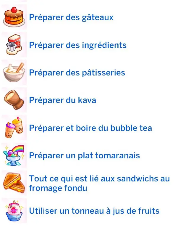 Rex activités nourriture