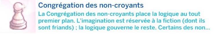 Congrégation des non-croyants