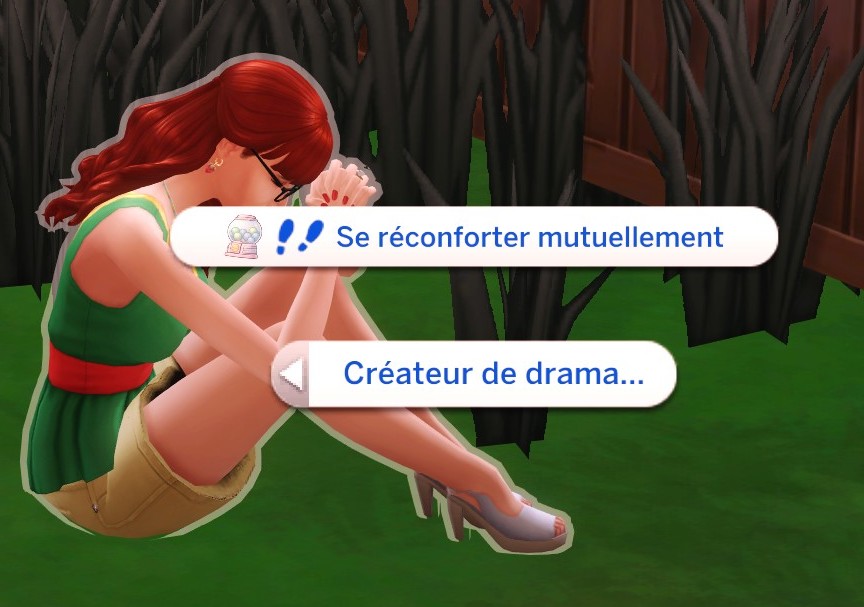 Interaction se réconforter mutuellement