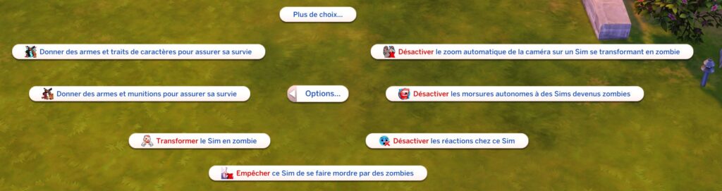 Options mod apocalypse zombie Sims 4 partie 2