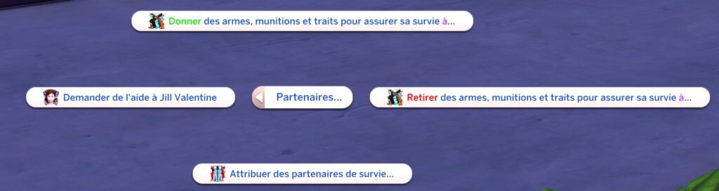 Options partenaires de survie mod apocalypse zombie sims 4_v2