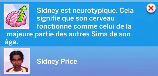 Notif Sidney neurotypique