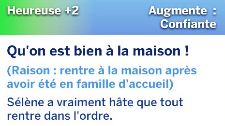 Buff enfant retour positif