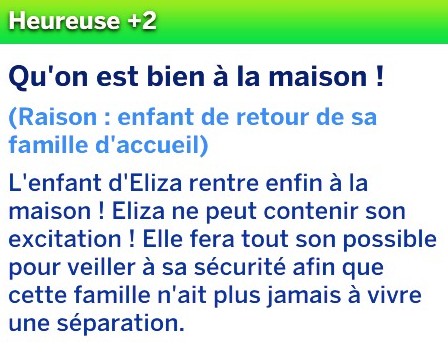 Buff parent heureux retour enfant