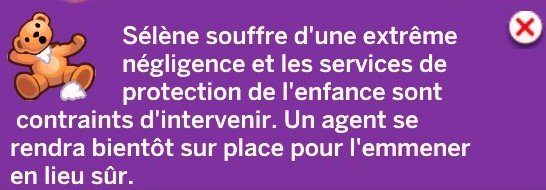 Notif enfant négligé retrait services sociaux