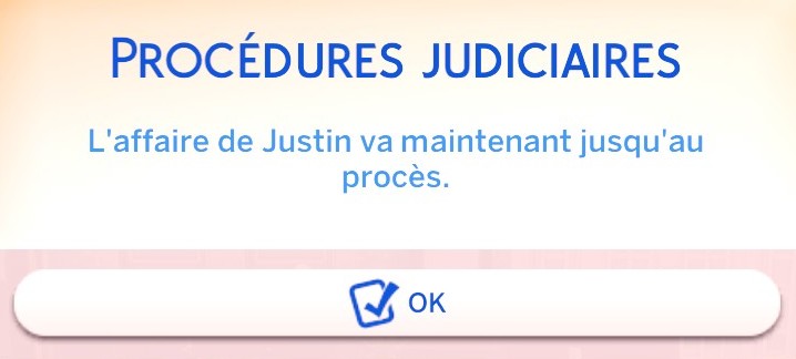 Audience allant jusqu'au procès mod sims 4