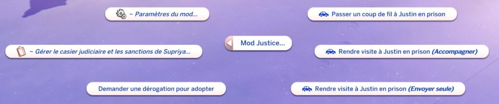 Interaction Sim proche en prison mod justice sims 4 lumpinou