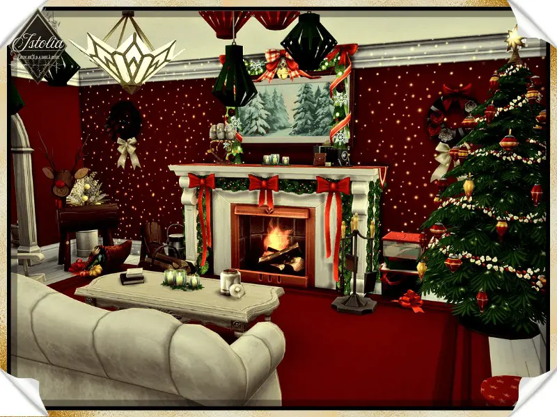 Cosy Christmas Living Room