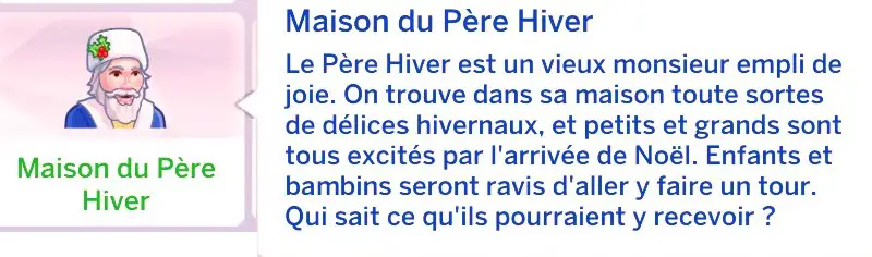 Maison du père Hiver